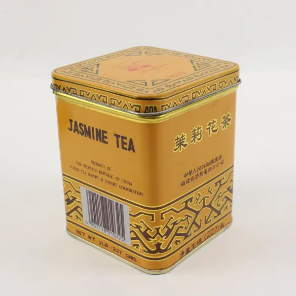 Lot of 2 Metal Tea Tins Harney & Sons Tropical Green Jasmine Pre-Owned
