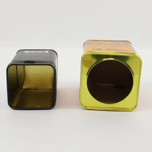 Lot of 2 Metal Tea Tins Harney & Sons Tropical Green Jasmine Pre-Owned