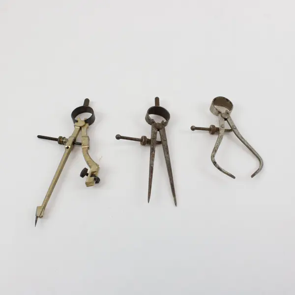 Lot of 3 Vintage Metal Measuring Tools