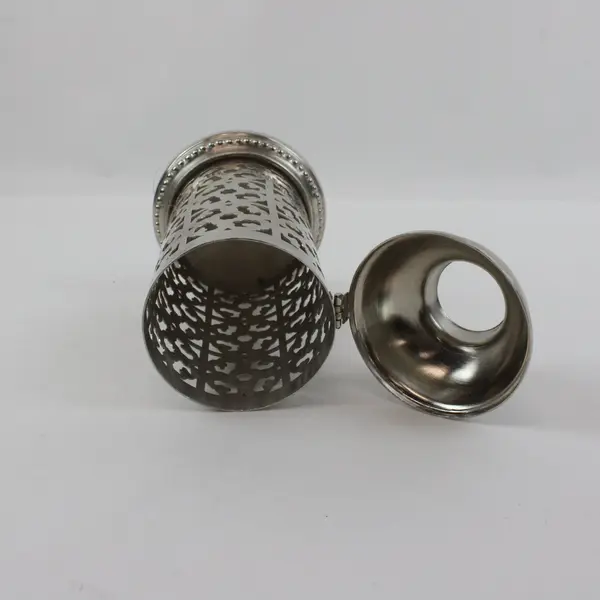 Pier 1 Silver Tone Metal Reed Diffuser Lantern Holder Home Decor