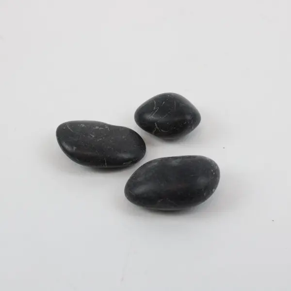 Blue Black Pebbles Iridescent Glass Gems White Shells Mixed Vase Filler