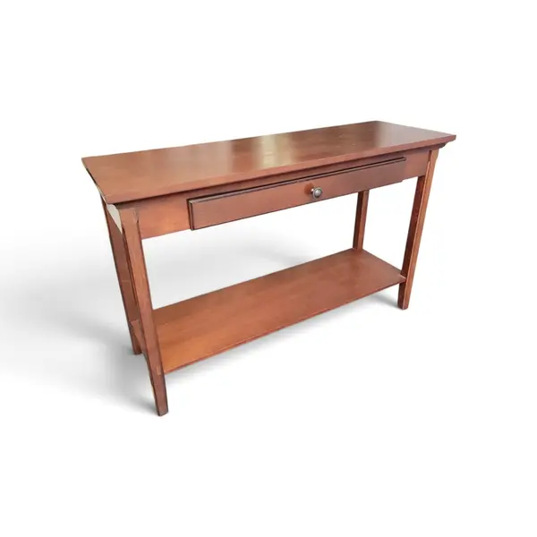 Target Console Sofa Table Wood Finish 1 Drawer Lower Shelf - Local Pickup Only