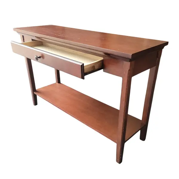 Target Console Sofa Table Wood Finish 1 Drawer Lower Shelf - Local Pickup Only