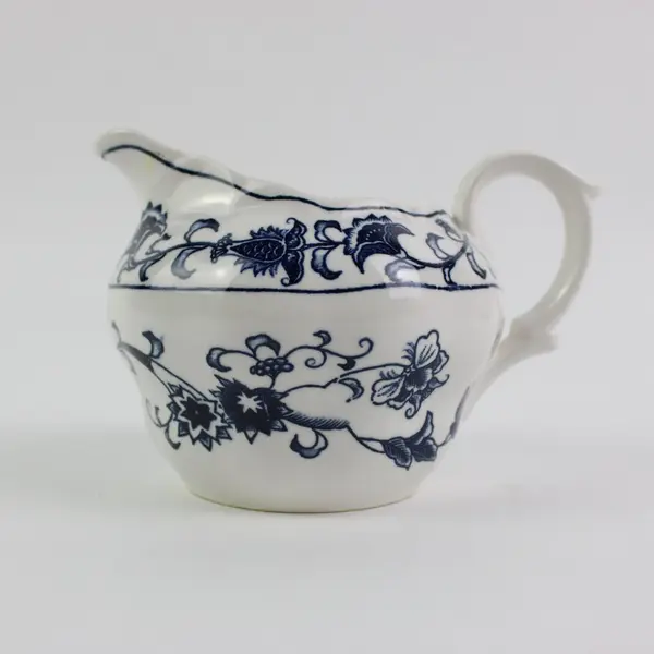Nikko Ironstone Double Phoenix Ming Blue White Creamer