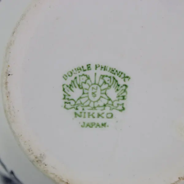 Nikko Ironstone Double Phoenix Ming Blue White Creamer