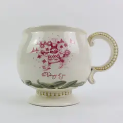 Vintage Amscan Holiday Footed Coffee Mug Tidings of Joy Christmas