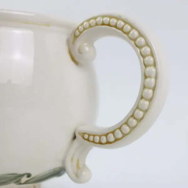 Vintage Amscan Holiday Footed Coffee Mug Tidings of Joy Christmas