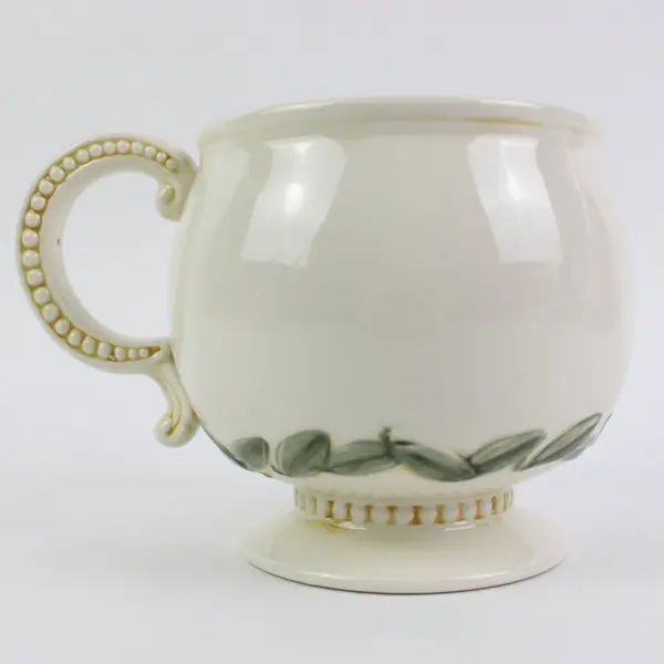 Vintage Amscan Holiday Footed Coffee Mug Tidings of Joy Christmas