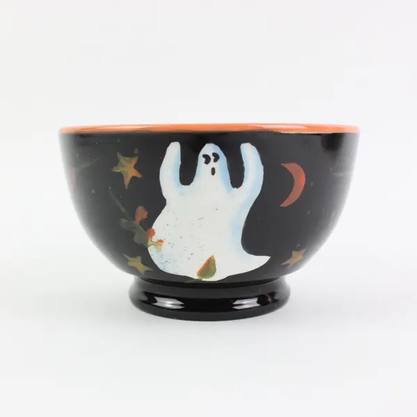 Certified International Susan Winget Ghost Bowl Halloween Decor