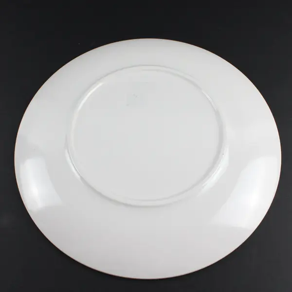 Set of 3 Isaac Mizrahi Black & White Floral Melamine Dinner Plates