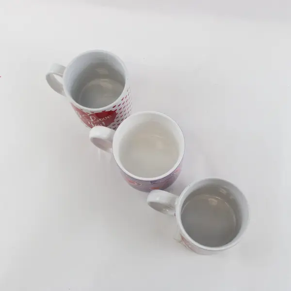 Burton & Burton Lot of 3 Ceramic Coffee Mugs Hearts I Love You Pre-Owned