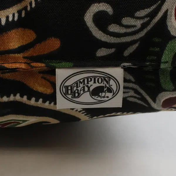Set of 2 Hampton Bay Paisley Square Throw Pillows Multicolor