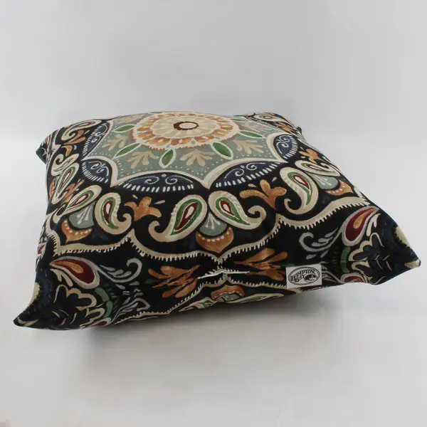 Set of 2 Hampton Bay Paisley Square Throw Pillows Multicolor