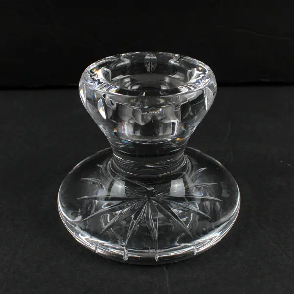 Waterford Lead Crystal Short Taper Tealight Holder Starburst Cut