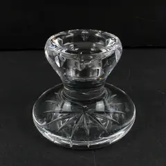 Waterford Lead Crystal Short Taper Tealight Holder Starburst Cut