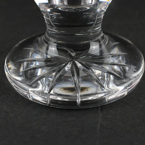Waterford Lead Crystal Short Taper Tealight Holder Starburst Cut
