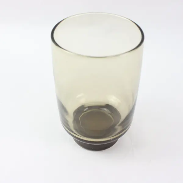 Lot of 3 Libbey Tawny Accent Smoke Brown Drinking Tumblers
