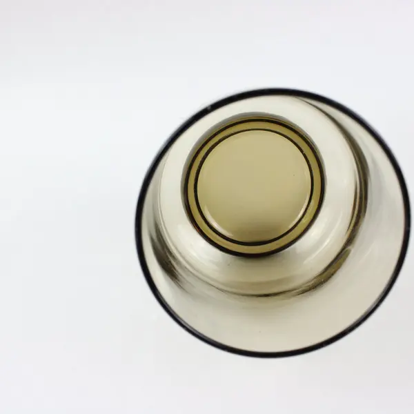 Lot of 4 Libbey Tawny Accent Glass Tumblers Brown Base