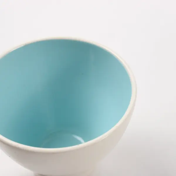 Harkerware Boutonniere Coffee Cups Set of 6 White Light Blue