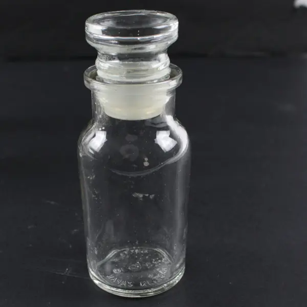 Lot of 9 Clear Glass Spice Jars with Lids