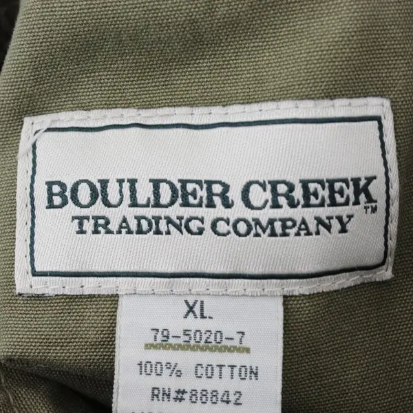 Boulder Creek Trading Company Heavyweight Pullover Shirt XL Popover Olive Green