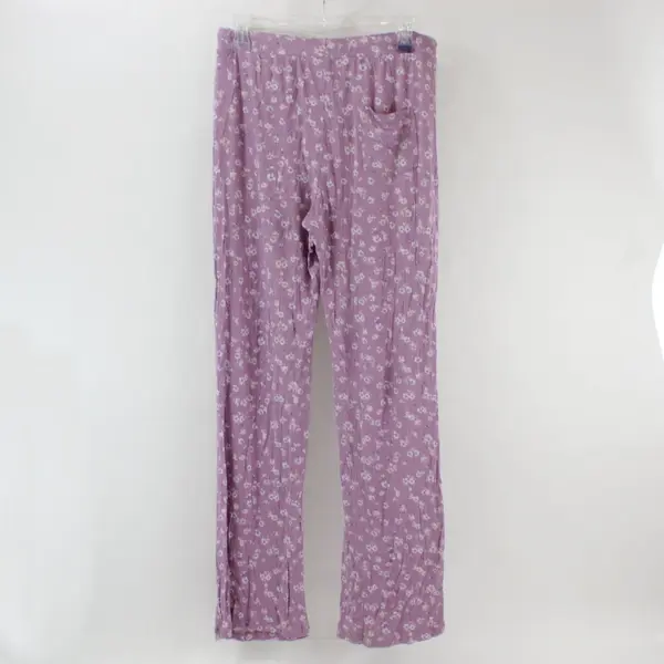 Honeydew Purple Floral Pajama Pants Size Small Drawstring Waist Lightweight Soft
