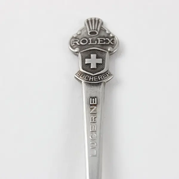 Rolex Bucherer Lucerne Switzerland Souvenir Spoon Swiss Cross Crest
