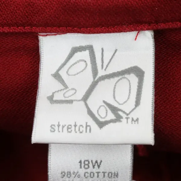 Fashion Bug Women's Red Button-Front Stretch Jacket Size 18W