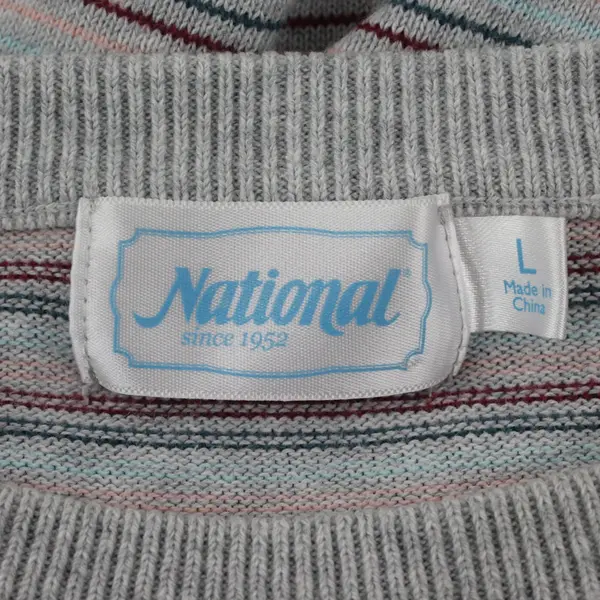 National Women's Multicolor Striped Sweater Size Large