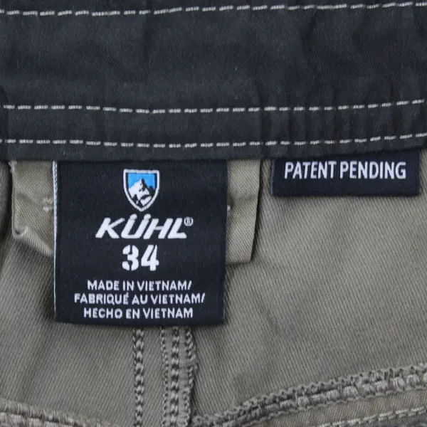 KÜHL Men's Khaki Tan Flat-Front Shorts Size 34 Casual