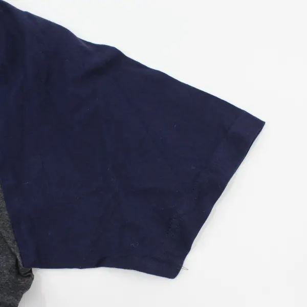 Top Pro Men's Medium Gray Navy Raglan Short Sleeve T-Shirt