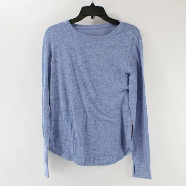 Warm Essentials Women's Blue Long Sleeve Knit Top Size Large