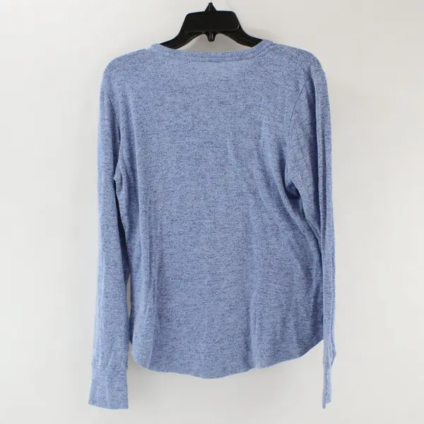 Warm Essentials Women's Blue Long Sleeve Knit Top Size Large