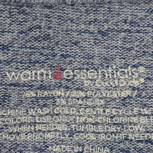 Warm Essentials Women's Blue Long Sleeve Knit Top Size Large