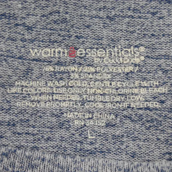 Warm Essentials Women's Blue Long Sleeve Knit Top Size Large