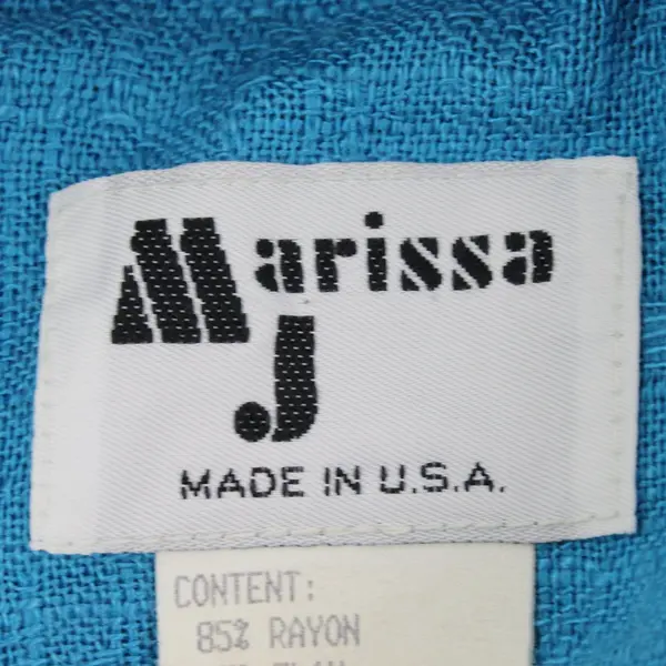 Marissa J Women's Turquoise Blue Blazer Size 2X