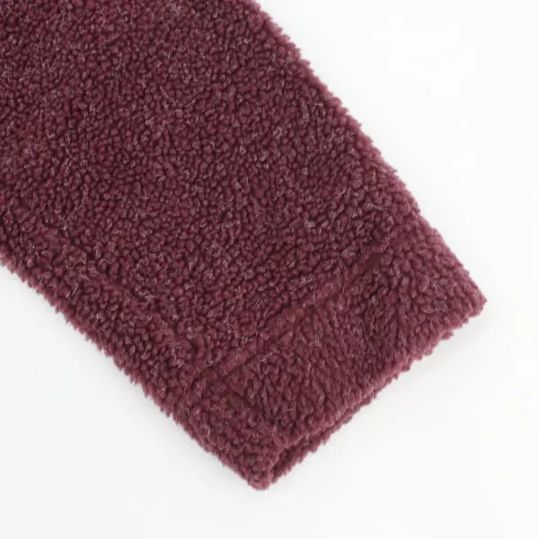 Cabela's Women's XL Plum Purple Fuzzy Fleece Stand Collar Top