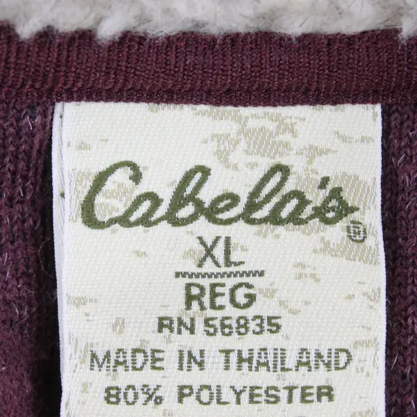 Cabela's Women's XL Plum Purple Fuzzy Fleece Stand Collar Top