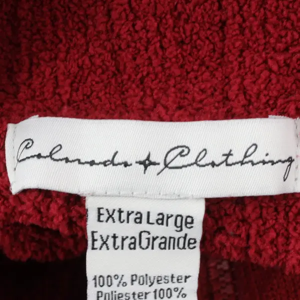 Colorado Women's XL Red Knit Zip-Up Jacket