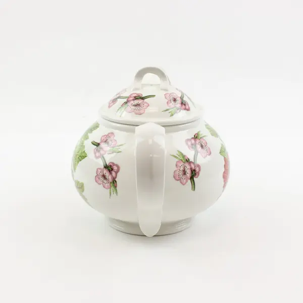 Portmeirion Pomona Susan Williams-Ellis Red Currant Floral Ceramic Teapot w/Lid