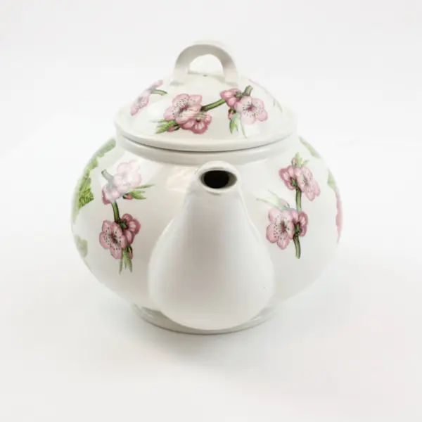 Portmeirion Pomona Susan Williams-Ellis Red Currant Floral Ceramic Teapot w/Lid