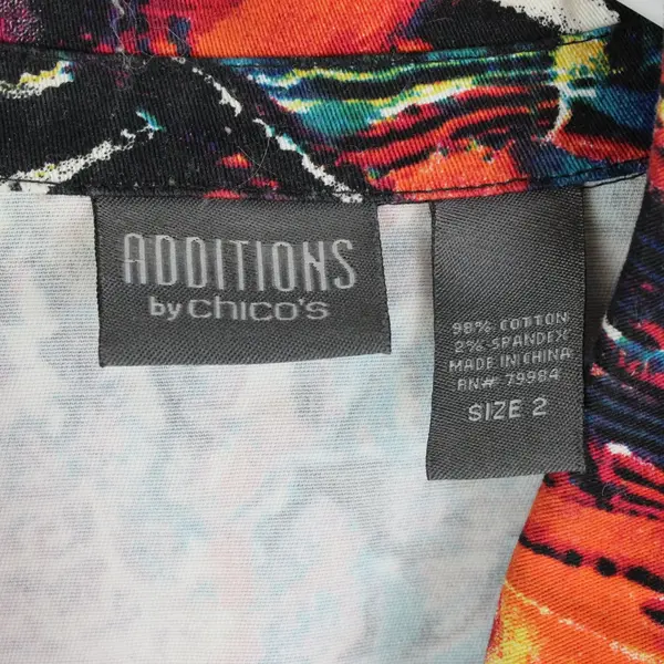 Additions by Chico's Women's Multicolor Animal Print Jacket Size 2