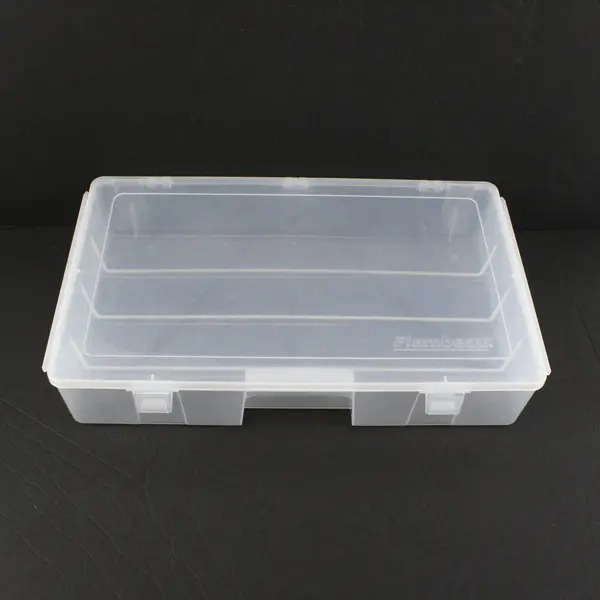 Flambeau Clear Plastic Utility Box Organizer 12 x 7 x 4 in
