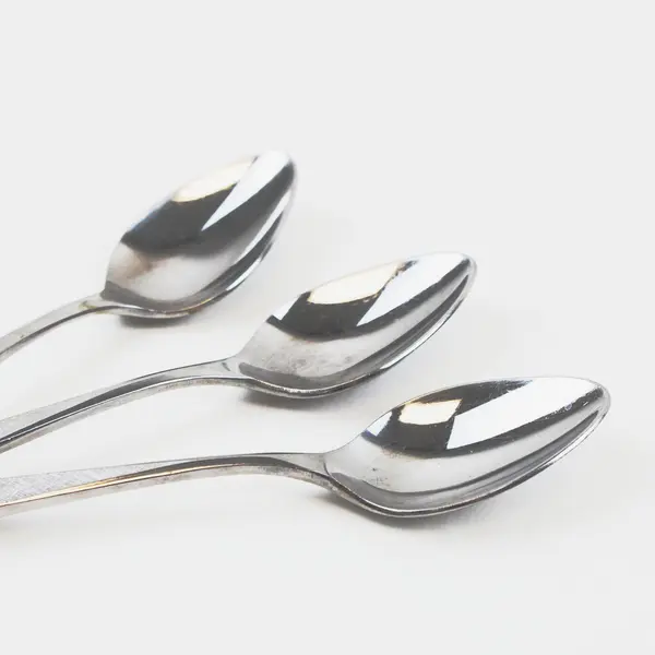 Lot Of 3 Ekco Silver Flatware Corsair Pattern Stainless Teaspoons 6.75" Good