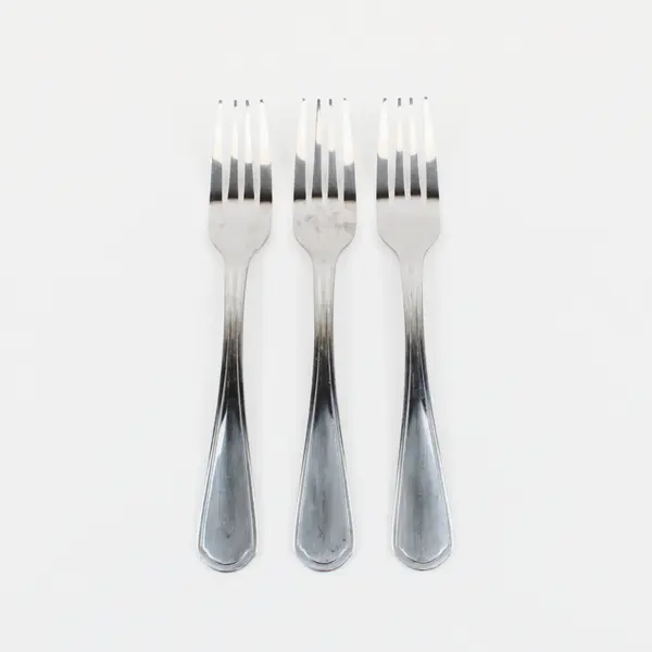 Lot of 3 Farberware Catalina Pattern SS Dinner Fork 7.75" Rare HTF Pattern