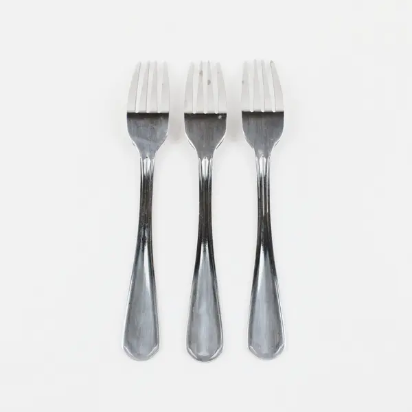 Lot of 3 Farberware Catalina Pattern SS Dinner Fork 7.75" Rare HTF Pattern