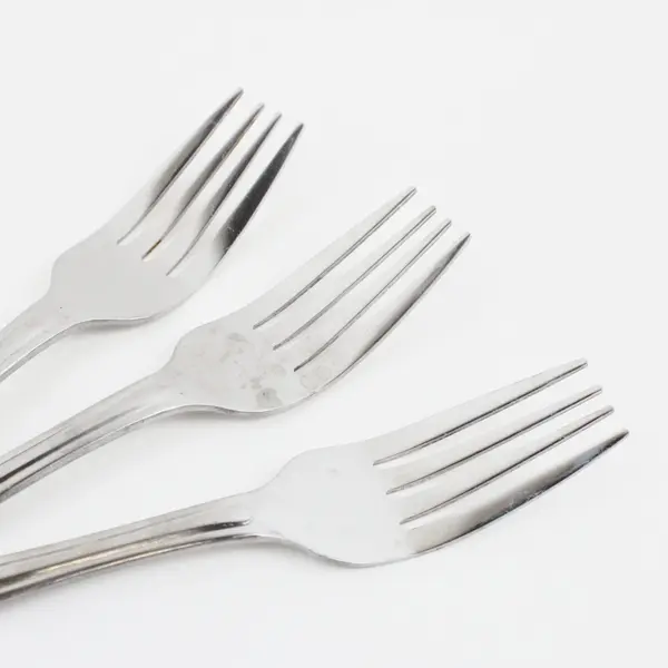 Lot of 3 Farberware Catalina Pattern SS Dinner Fork 7.75" Rare HTF Pattern