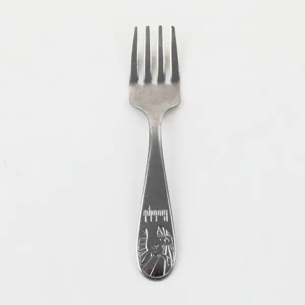 Seki Hamono K K Japan Stainless Youth Fork Engraved Rudolph 4" Good 