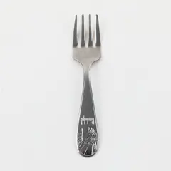 Seki Hamono K K Japan Stainless Youth Fork Engraved Rudolph 4" Good 