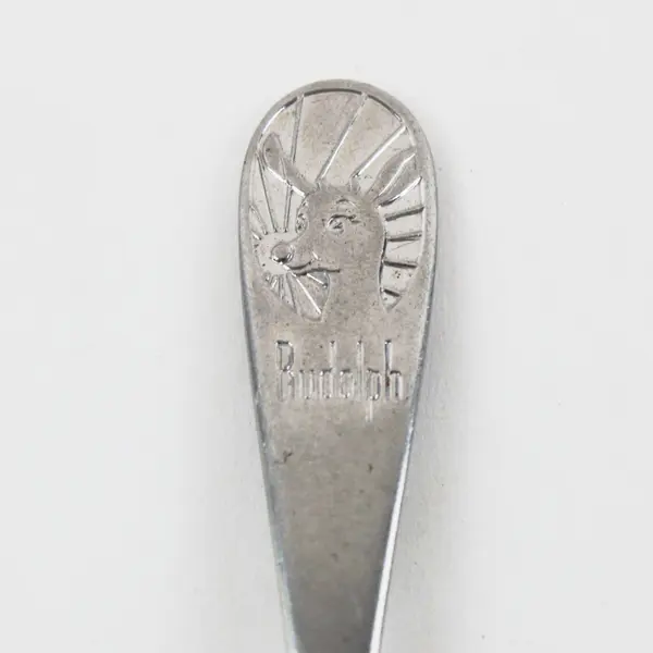 Seki Hamono K K Japan Stainless Youth Fork Engraved Rudolph 4" Good 
